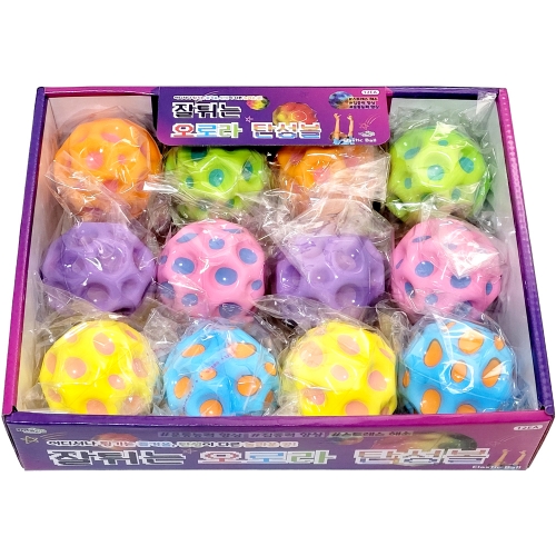 잘 튀는 오로라 탄성볼 (12개)
