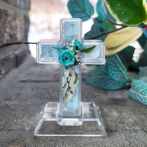 프리저브드 플라워 미니 십자가 (5종 택1)