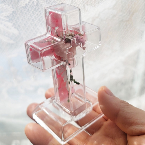 프리저브드 플라워 미니 십자가 (5종 택1)