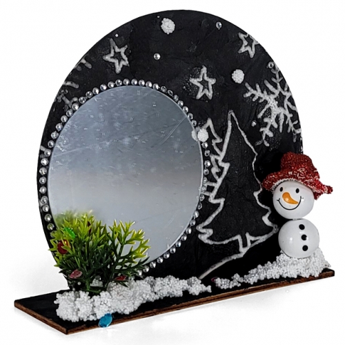 [키즈킹] 스탠드액자 만들기/냅킨겨울눈사람