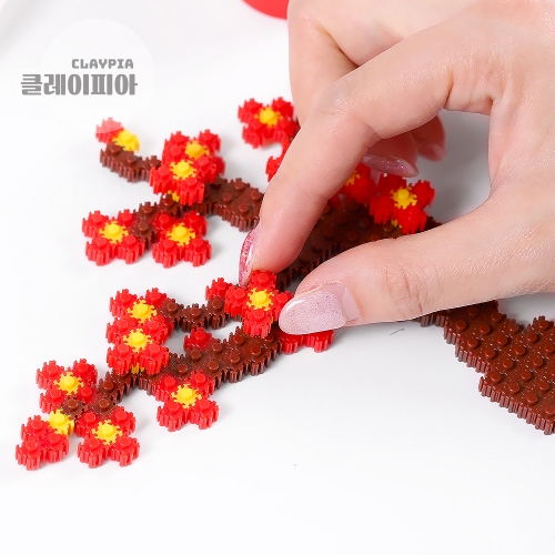 6mm 디폼블럭 사군자 화분만들기