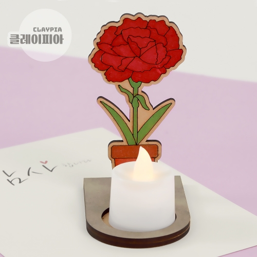 카네이션 화분 팬시우드 무드등