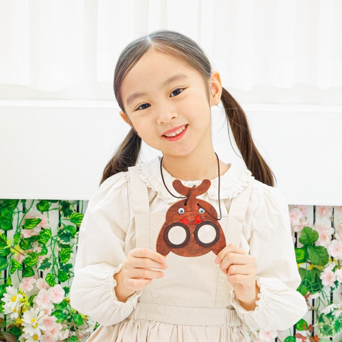 [오늘놀이] 곤충눈 만화경 목걸이(자연관찰/나비/무당벌레/사슴벌레/KC인증)