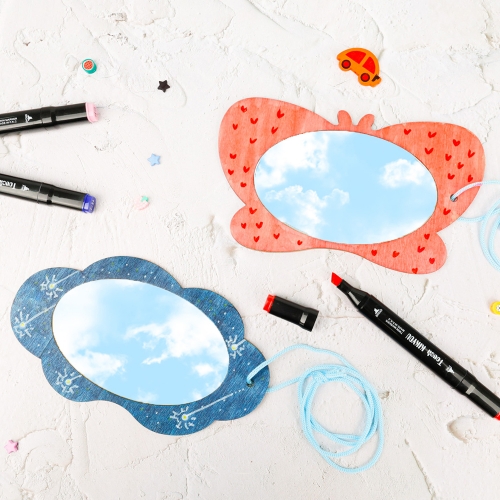 [오늘놀이] 자연보기 거울(2종 택1/자연관찰/구름/나비/KC인증)