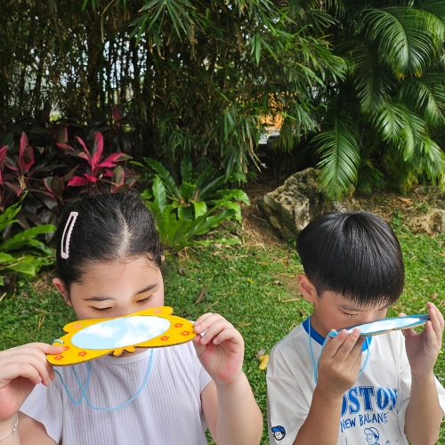 [오늘놀이] 자연보기 거울(2종 택1/자연관찰/구름/나비/KC인증)