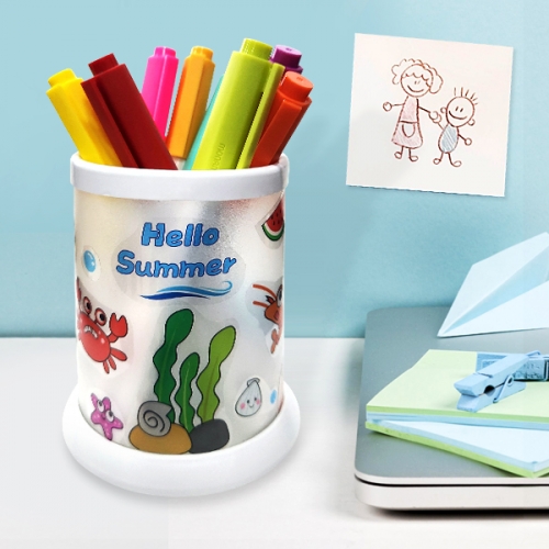 [탑키드] 내맘대로 꾸미는 PVC 투명 연필꽂이