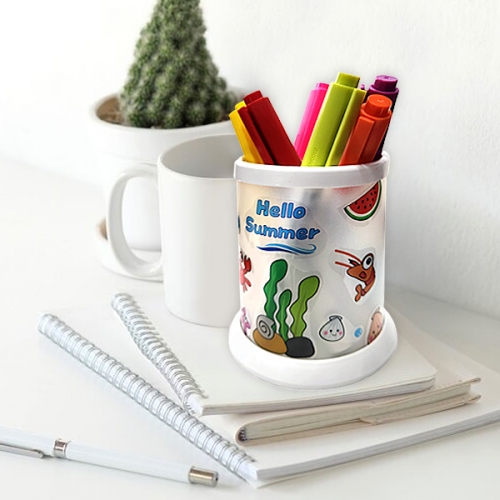 [탑키드] 내맘대로 꾸미는 PVC 투명 연필꽂이