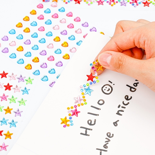 [대원피앤피] 큐빅 스티커 별 띠 하트 만들기 재료 꾸미기 놀이