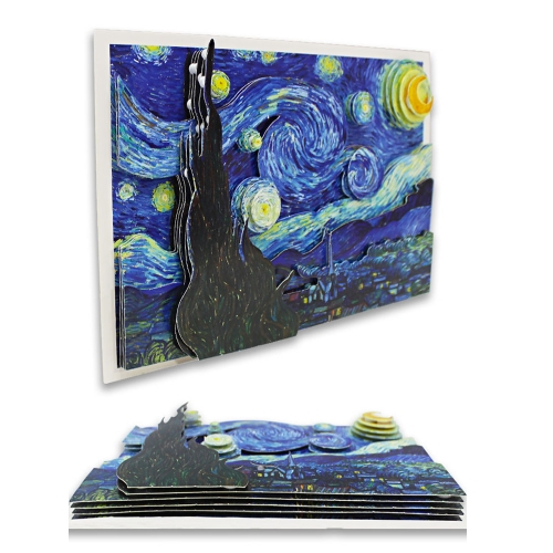 3D 입체명화 액자만들기 4종 -  어린이집 유치원 미술수업 재료 kit