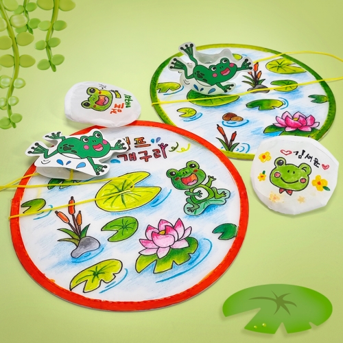 [탑키드] 만들기 점프 개구리 손제기 놀이