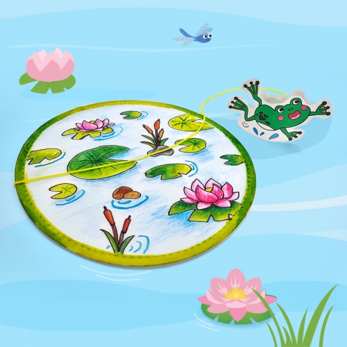 [탑키드] 만들기 점프 개구리 손제기 놀이