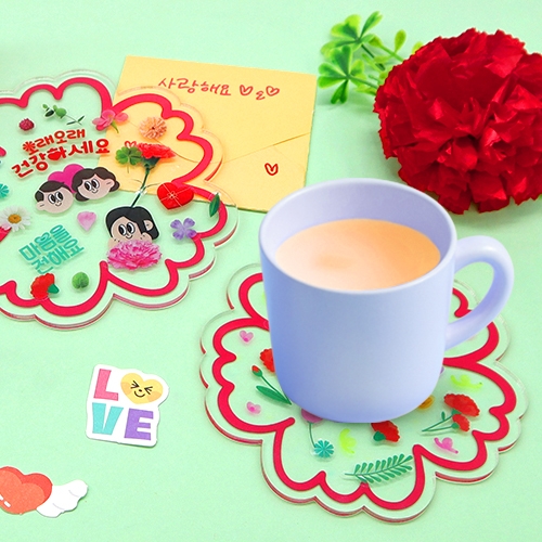 [하하당] 카네이션 티코스터