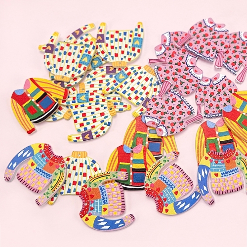 [탑키드] 아크릴 인형옷 파츠 비즈 (2개입)