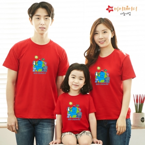 국산 순면 아트 티셔츠 면티 반팔 환경유니버스 아트 디자인 에코프랜즈(9색)