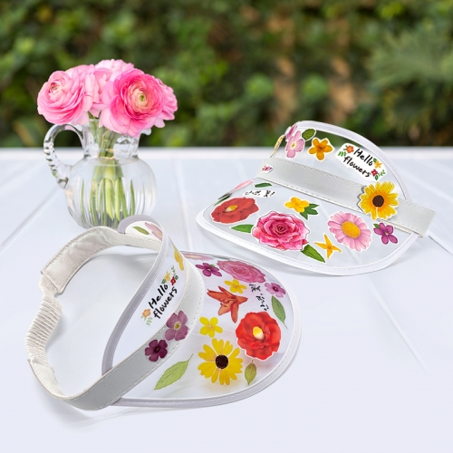 [탑키드] 꽃 스티커 투명 썬캡 만들기