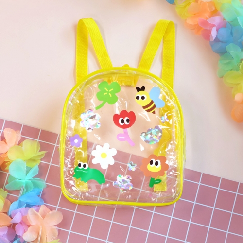 봄 투명 백팩 1set