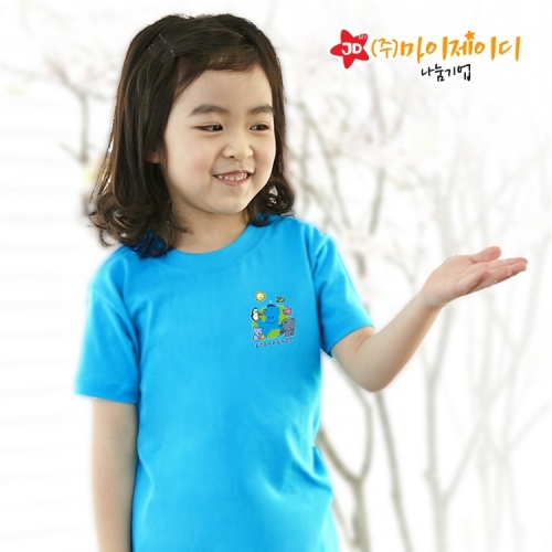 국산 순면 아트 티셔츠 면티 반팔 환경유니버스 아트 디자인 에코프랜즈 심플(9색)