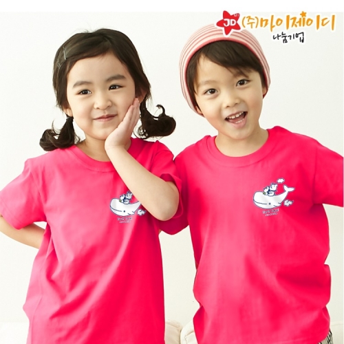 국산 순면 아트 티셔츠 면티 반팔 환경유니버스 아트 디자인 하늘고래항공사 심플(9색)