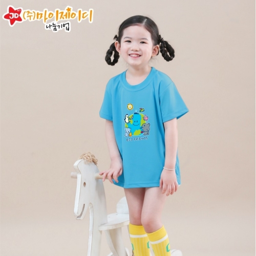 국산 시원한 쿨론 반팔 티셔츠 기능성 쿨티_에코프렌즈