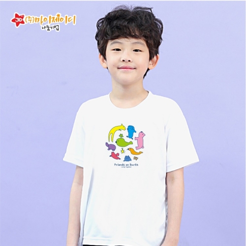 국산  시원한 쿨론 반팔 티셔츠 기능성 쿨티_플래닛 프렌즈