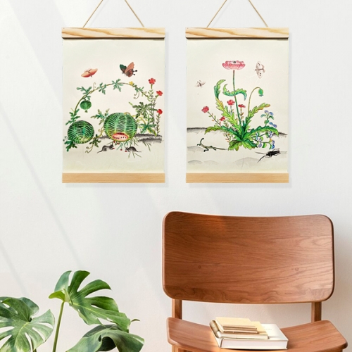 [탑키드] 전통 민화 초충도 우드 족자 만들기(다회용 액자)