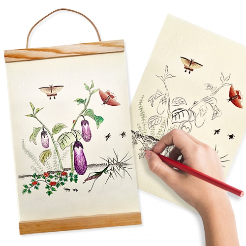 [탑키드] 전통 민화 초충도 우드 족자 만들기(다회용 액자)