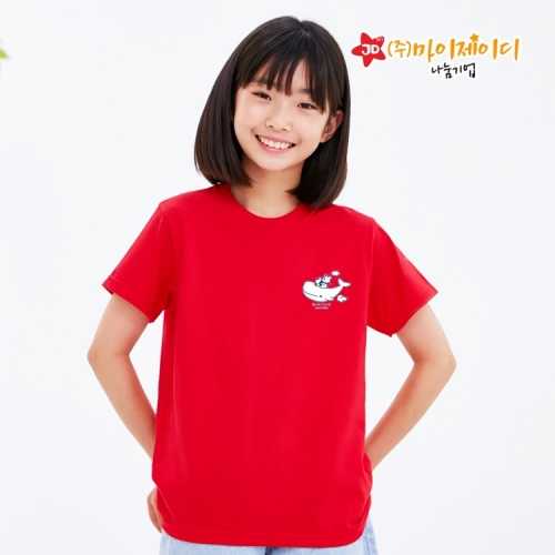 국산 코오롱원사 100% 시원한 쿨론 반팔 티셔츠 기능성 쿨티_하늘고래항공사(심플)