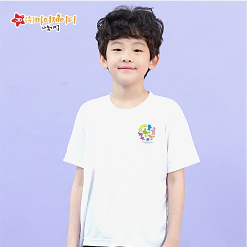 국산 시원한 쿨론 반팔 티셔츠 기능성 쿨티_플래닛 프렌즈(심플)