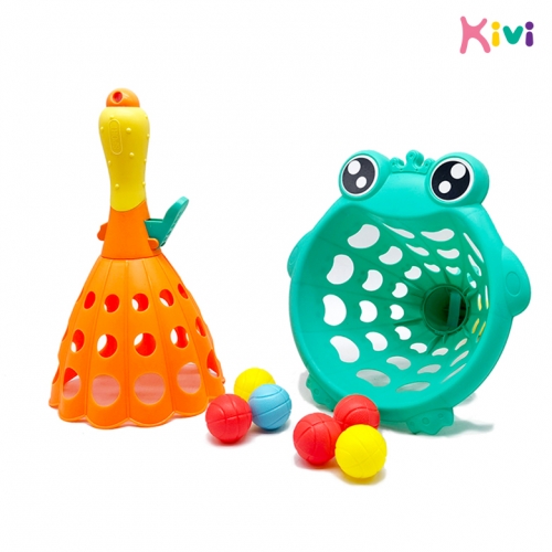 [키즈비전] 개구리 팝핑 캐치볼 2인세트 운동회 체육대회 어린이날 선물