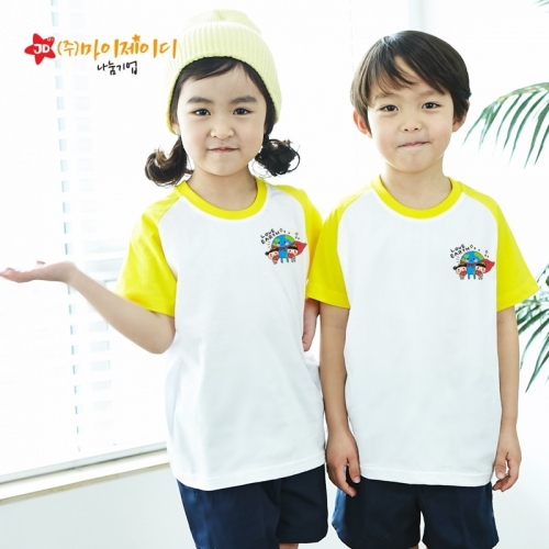 국산 순면 30수 나그랑 티셔츠 면티 반팔 야구티 _모두함께 지구사랑(심플)