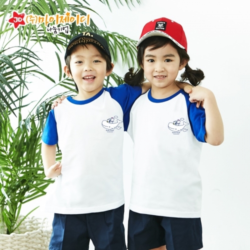 국산 순면 30수 나그랑 티셔츠 면티 반팔 야구티 _하늘고래항공사(심플)