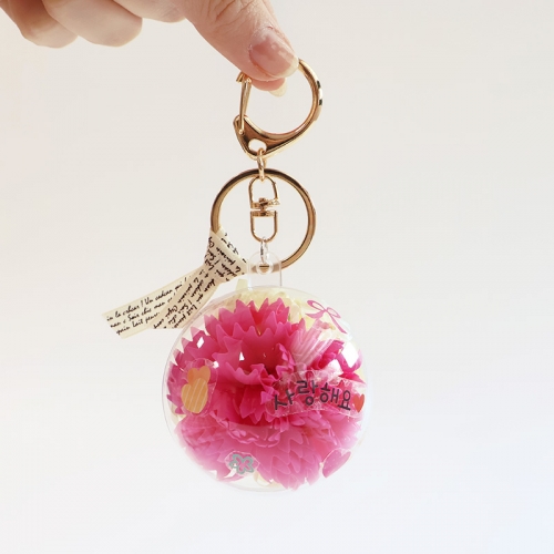 카네이션 돔 키링 5set