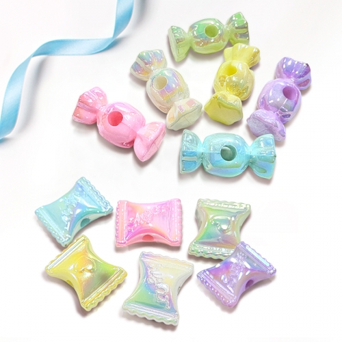 [탑키드] UV 파스텔 호박 캔디 유령 비즈