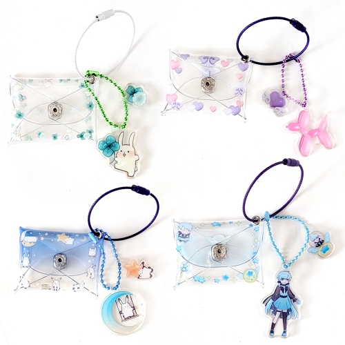 클리어 포켓 쉐이크 키링 (12개)