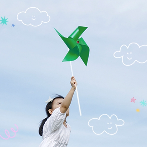 무지개 바람개비 (7종 택1)