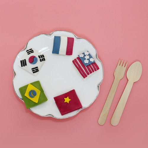 라이스클레이 베이직(실속형) 국기반달떡 키트