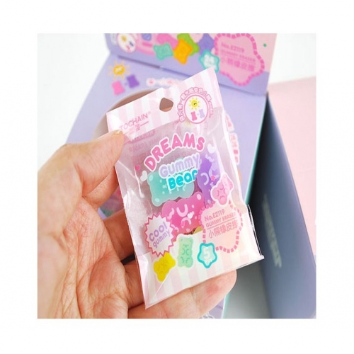 파스텔 젤리곰 뽑기 지우개 24개 1세트