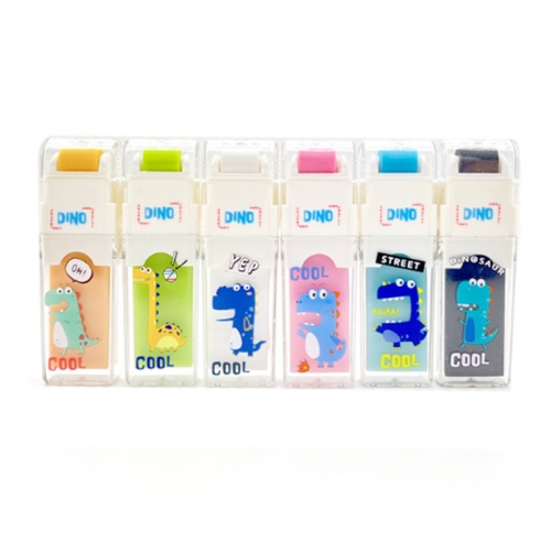 공룡 돌돌이 지우개 2탄 24개 1세트