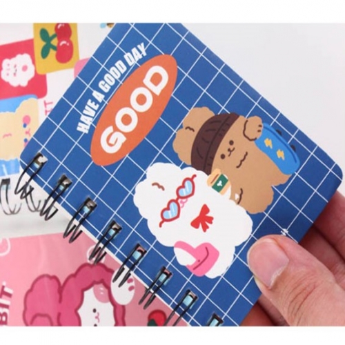 캐릭터 손바닥 스프링 수첩 16개 1세트