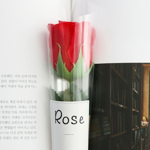 크라프트 비누장미 꽃 한송이