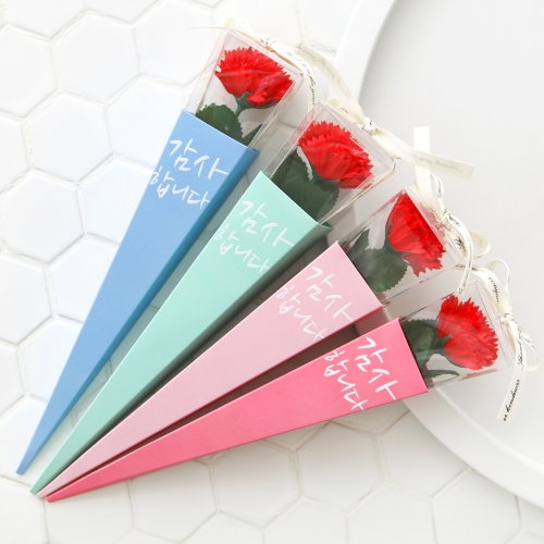 감사 비누 카네이션 한송이