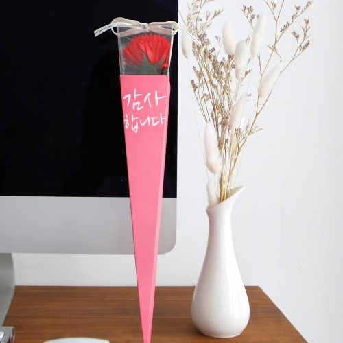 감사 비누 카네이션 한송이