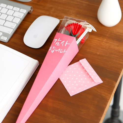 감사 비누 카네이션 한송이