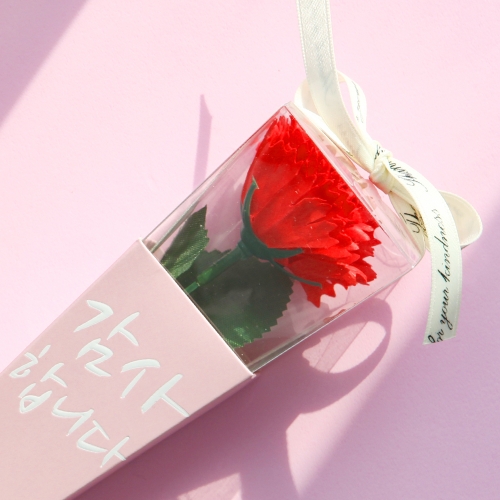 감사 비누 카네이션 한송이