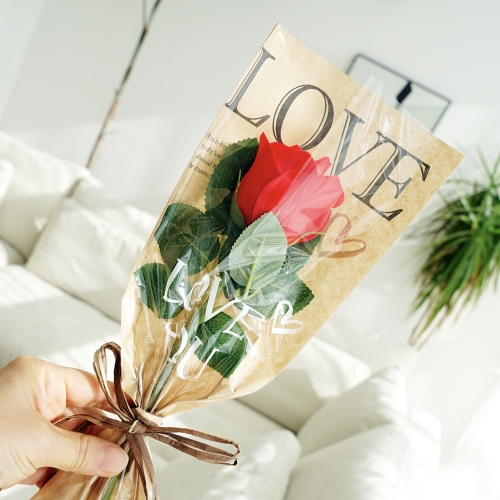 러브 비누장미 꽃 한송이