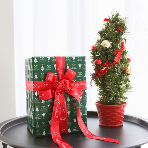 크리스마스 비닐 선물 포장지