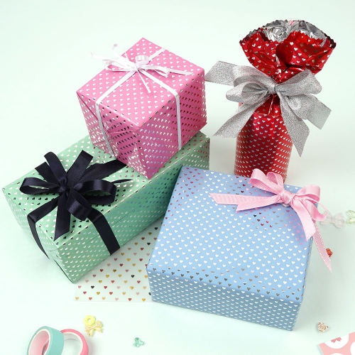 스몰하트 비닐 선물 포장지