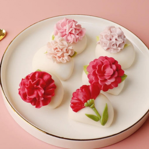 라이스클레이 카네이션 반달떡 세트 (베이직)