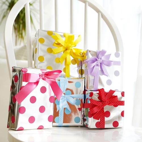 빅도트 비닐 선물 포장지