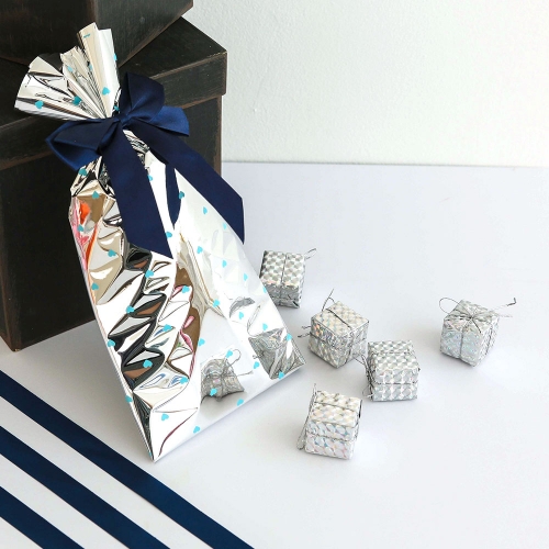 미니하트 비닐 선물 포장지